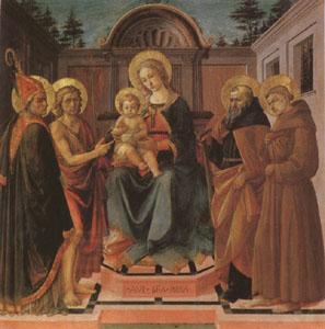 Francesco di Stefano called Pesellino The Virgin and Child Surrounded (mk05)
